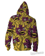 Load image into Gallery viewer, Autumn Rose Zip-Up Hoodie