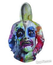 Load image into Gallery viewer, Beetlejuice Zip-Up Hoodie