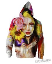 Load image into Gallery viewer, Erose Zip-Up Hoodie