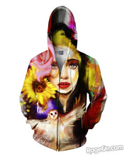 Load image into Gallery viewer, Erose Zip-Up Hoodie