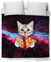 Load image into Gallery viewer, Taco Cat Bed Duvet Cover and Pillowcase Combo