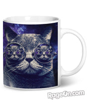 Load image into Gallery viewer, Hipster Cat Coffee Mug