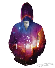 Load image into Gallery viewer, Cosmic Forces Zip-Up Hoodie