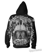 Load image into Gallery viewer, Star Wars B&amp;W Zip-Up Hoodie