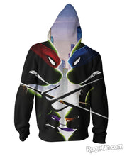 Load image into Gallery viewer, Turtle Power Zip-Up Hoodie