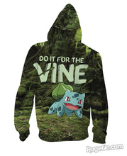 Load image into Gallery viewer, Bulbasaur Zip-Up Hoodie