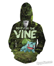 Load image into Gallery viewer, Bulbasaur Zip-Up Hoodie