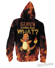 Load image into Gallery viewer, Charmander Zip-Up Hoodie