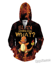 Load image into Gallery viewer, Charmander Zip-Up Hoodie