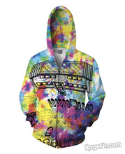 Load image into Gallery viewer, Pallet Town's Acid Trip Zip-Up Hoodie