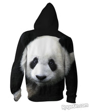 Load image into Gallery viewer, Panda Zip-Up Hoodie