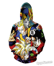Load image into Gallery viewer, Dragon Ball Z Zip-Up Hoodie