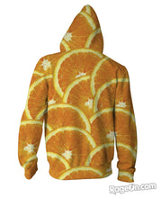 Load image into Gallery viewer, Oranges Zip-Up Hoodie