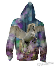 Load image into Gallery viewer, Unicorn Zip-Up Hoodie