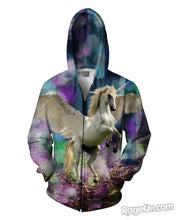 Load image into Gallery viewer, Unicorn Zip-Up Hoodie