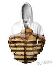 Load image into Gallery viewer, Pancake Stack Zip-Up Hoodie