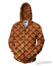 Load image into Gallery viewer, Wafer Waffle Zip-Up Hoodie