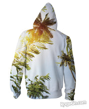 Load image into Gallery viewer, Palm Trees Zip-Up Hoodie