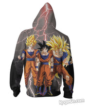 Load image into Gallery viewer, Goku Zip-Up Hoodie