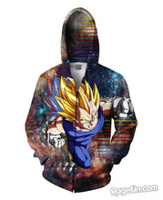 Load image into Gallery viewer, Vegeta Zip-Up Hoodie