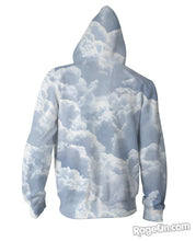 Load image into Gallery viewer, Clouds Zip-Up Hoodie