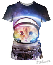 Load image into Gallery viewer, Space Cat T-Shirt