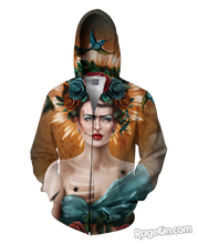 Load image into Gallery viewer, Frida Long Zip-Up Hoodie