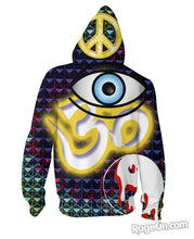 Load image into Gallery viewer, Spiritual Graffiti Zip-Up Hoodie