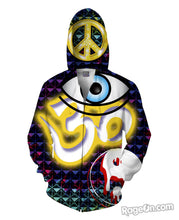 Load image into Gallery viewer, Spiritual Graffiti Zip-Up Hoodie