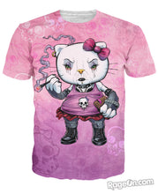 Load image into Gallery viewer, Hello Goth Kitty T-Shirt