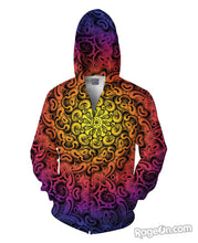 Load image into Gallery viewer, Deep Swirl Zip-Up Hoodie