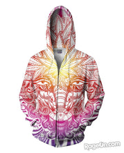 Load image into Gallery viewer, Weed Goat Zip-Up Hoodie
