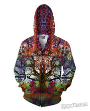 Load image into Gallery viewer, Trip Tree Zip-Up Hoodie