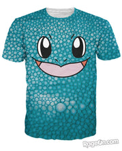 Load image into Gallery viewer, Squirtle Face Unique Double-Sided T-Shirt