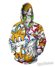 Load image into Gallery viewer, Tails Zip-Up Hoodie