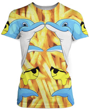Load image into Gallery viewer, Dolphins and Fries T-Shirt