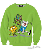 Load image into Gallery viewer, Green Jake and Finn Sweatshirt