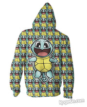 Load image into Gallery viewer, Happy Squirtle Zip-Up Hoodie