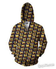 Load image into Gallery viewer, Pikachu Emotion Zip-Up Hoodie