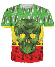 Load image into Gallery viewer, Rasta Skull T-Shirt