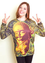Load image into Gallery viewer, Stay Gold 420 Buddha Sweatshirt