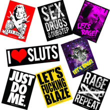 Load image into Gallery viewer, Festival Grab Bag Pack: 2 Shirts, 1 Tank, Hat, Wristband, 8 Stickers!