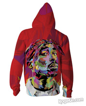Load image into Gallery viewer, Tupac Zip-Up Hoodie