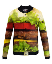 Load image into Gallery viewer, Hamburger Baseball Jacket