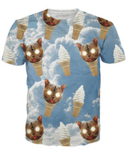 Load image into Gallery viewer, Cats in Clouds T-Shirt