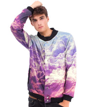 Load image into Gallery viewer, Clouds Baseball Jacket