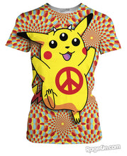 Load image into Gallery viewer, Pikachu Peace Trip T-Shirt