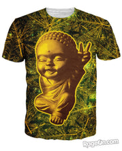 Load image into Gallery viewer, Stay Gold 420 Buddha T-Shirt